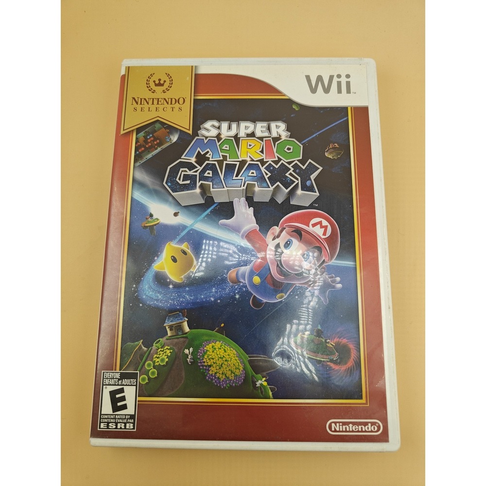 Nintendo Selects: Super Mario Galaxy - Nintendo Wii Complete W Manual Wii Game